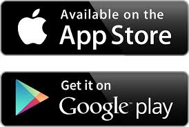 App Store Google Play Logo